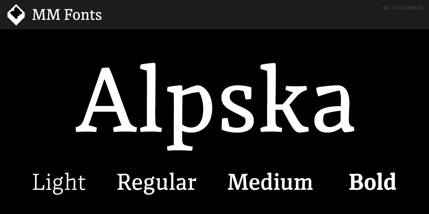 Beispiel einer Alpska-Schriftart #1